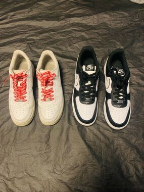 NikeXSupreme(Men’s 10) and Nike White And Black(Men’s 12) Air Forces (Collab)